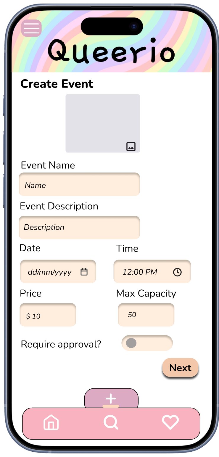 Queerio create event